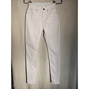 Venus Women's High Rise Elastic Waist White Medium Wash Jeans Size 2